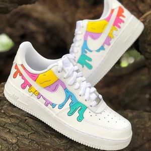 custom air force 1 supreme drip  Nike shoes air force, Nike shoes women  fashion, Nike air shoes